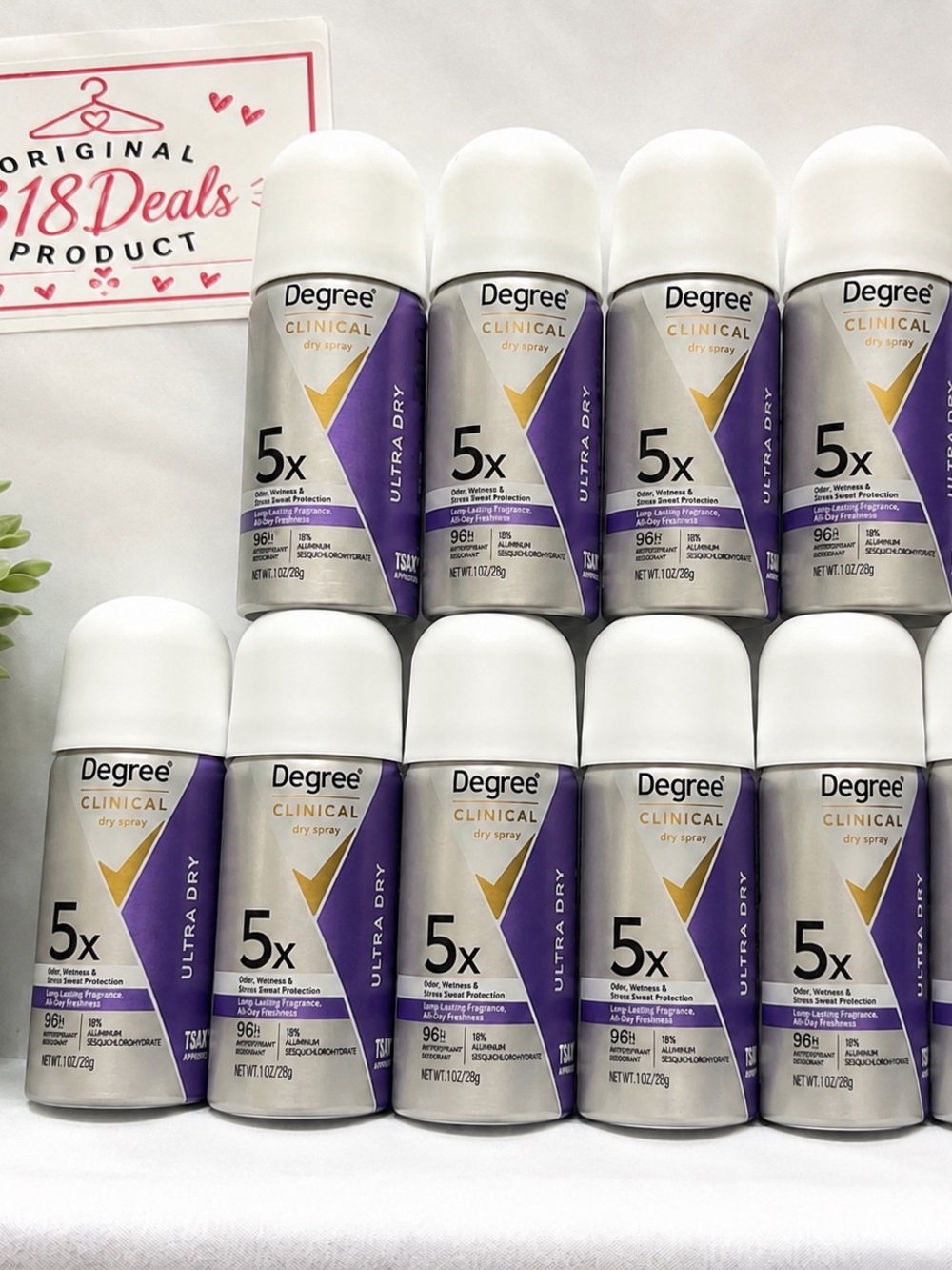 Clinical Ultra Dry Women’s Antiperspirant Spray - Purple Travel Size